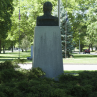 Photograph of George E. Dunham Memorial Statue - AO-00131-006.jpg