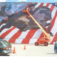Photograph of Patriot Wall - Taylor,Jg Patriot's Wall-60 foot wall mural,Rome, ny- 5,500 square feet ....jpg